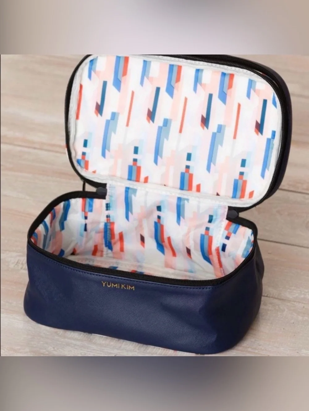 Yumi Kim jet setter makeup train case geo